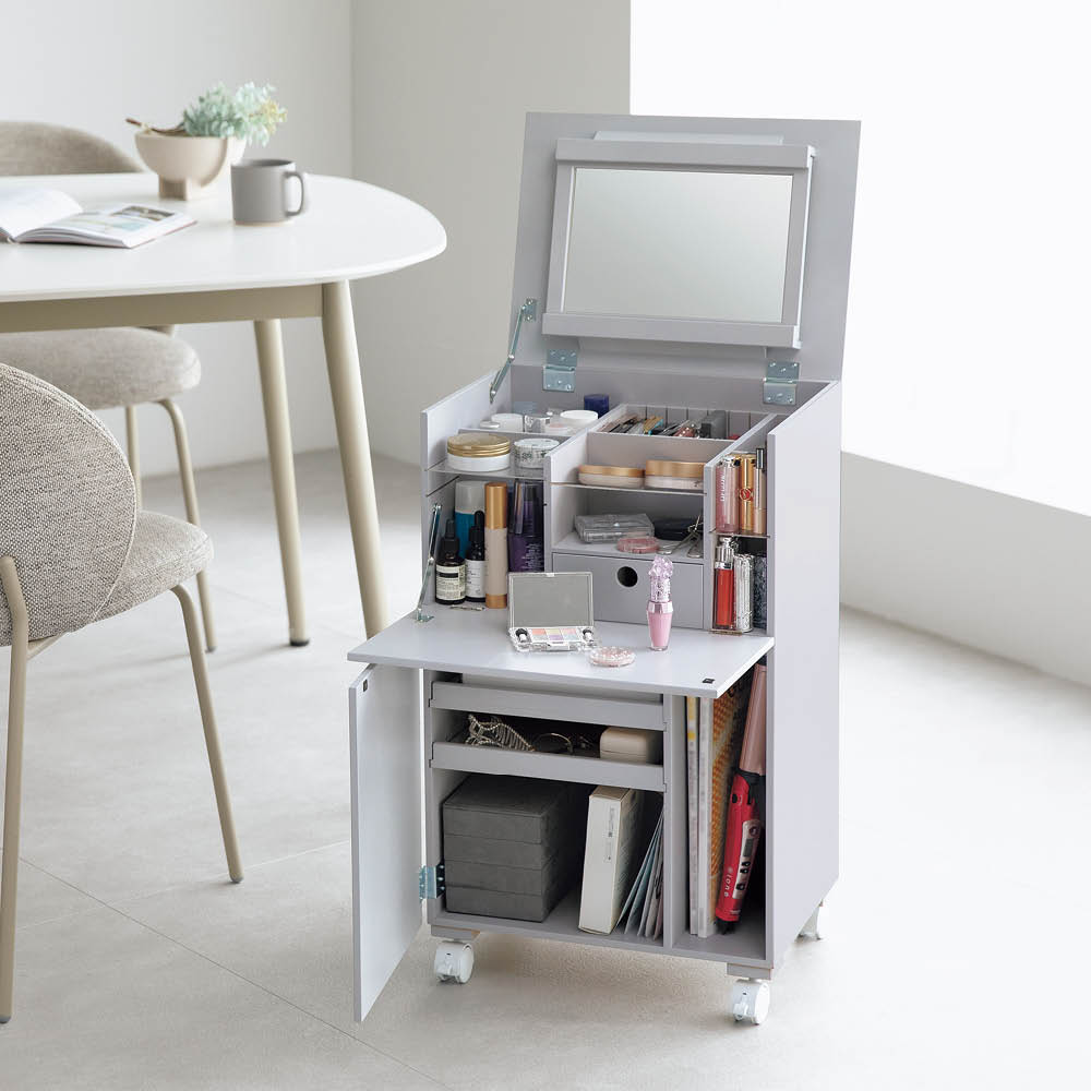 コスメ好きが考えたコスメワゴン メイク コスメボックス 小物収納 フリーボックス 611902