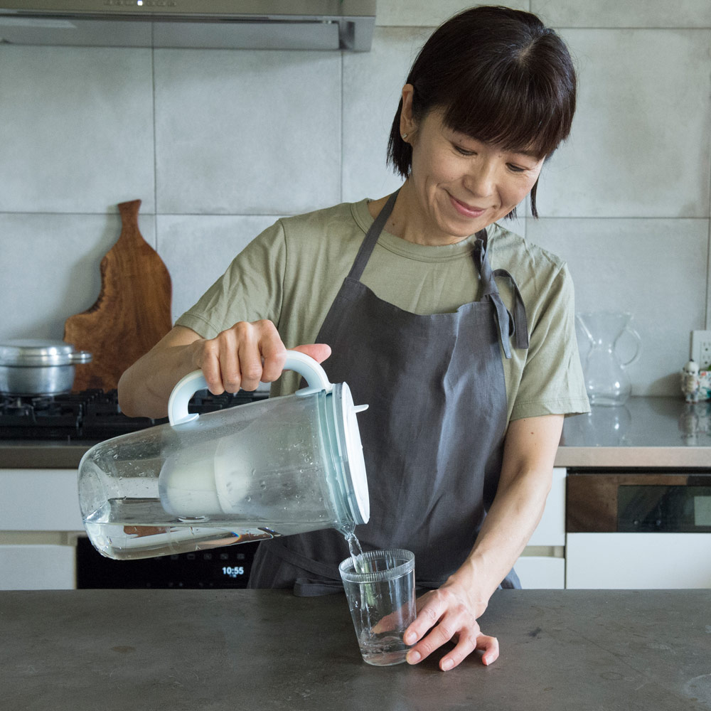 〈BRITA/ブリタ〉グラスジャグ 特典つき 冷水筒 612903