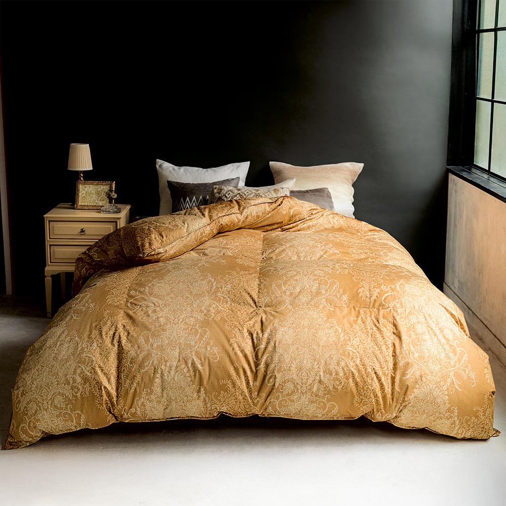 ≪シングルロング≫最高位ラベル取得 ポーランド産マザーグース  プレミアム羽毛掛け布団シリーズ 立体2層羽毛布団 羽毛掛け布団 614301