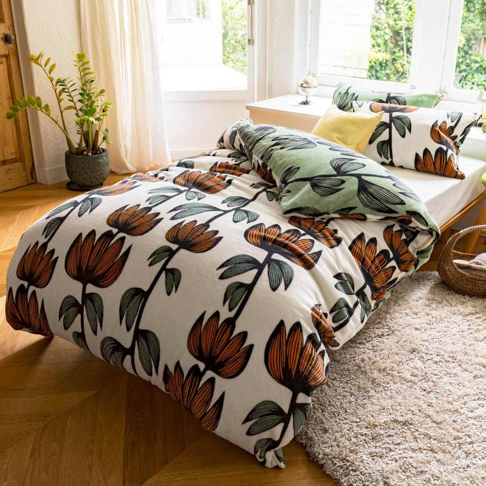 Finlayson/フィンレイソン アルマ リバーシブルあったかカバーリング 掛布団カバ ?シングルロング 掛け布団カバー 布団カバー シーツ 614609