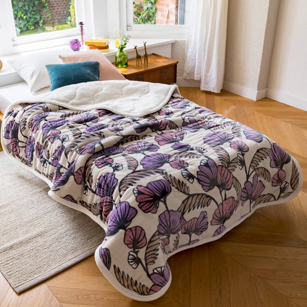 Finlayson/フィンレイソン デコ あったかキルトケット シングル (毛布) 掛け毛布 ブランケット 毛布 614611