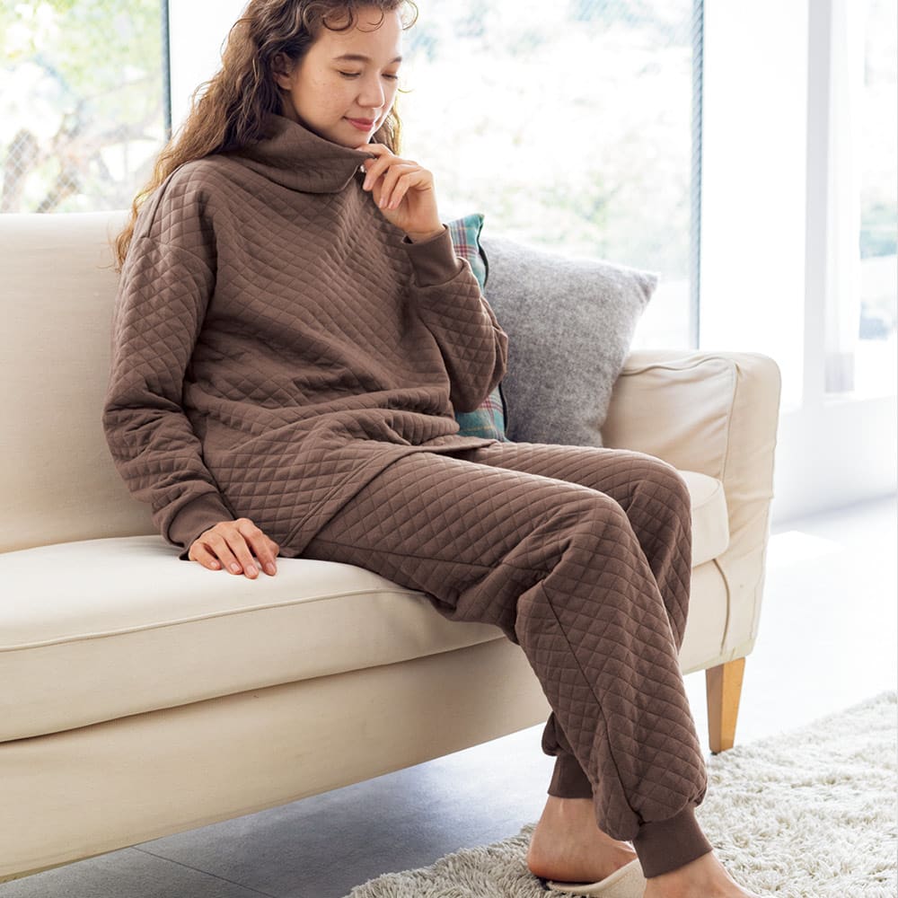 ホカロン ３首あったか腹巻き付きキルトパジャマ M・L  614801