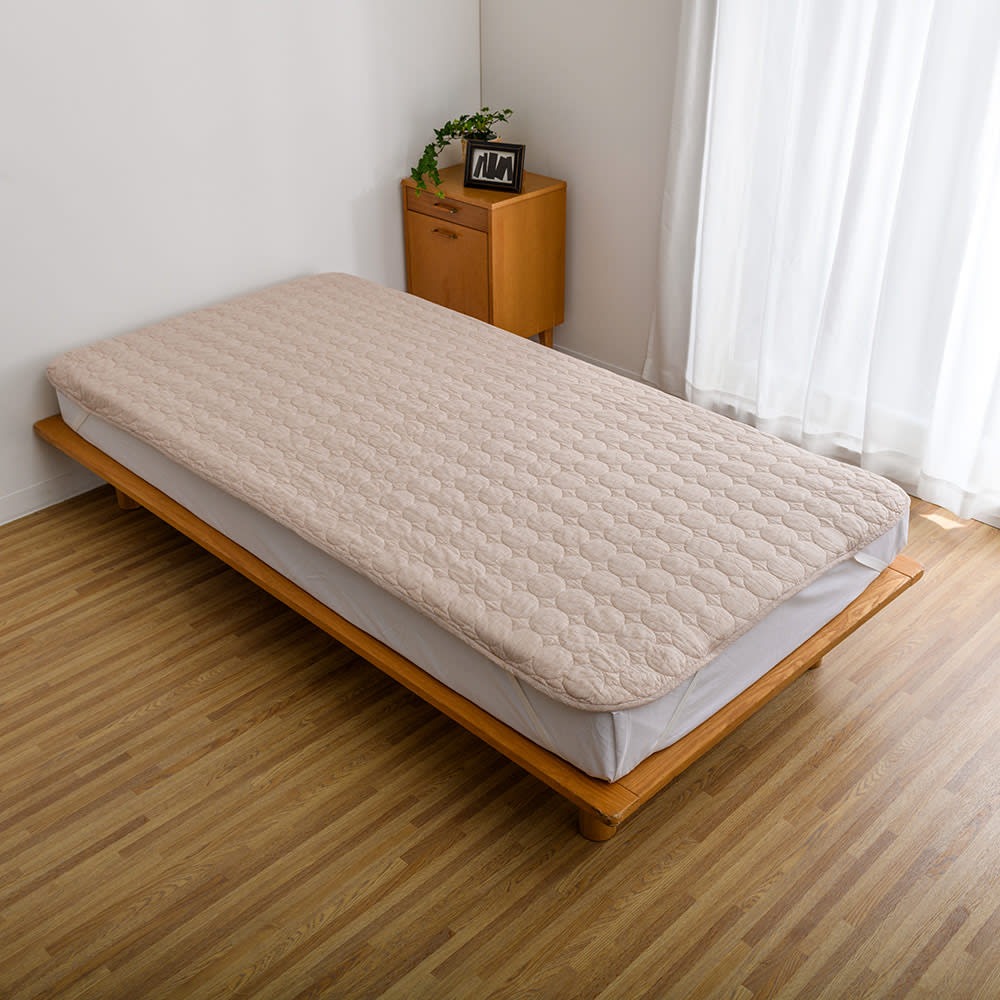 ≪クイーンロング|約160×210cm≫ パシーマ(R)EX 先染め 敷きパッド 敷きパッド ベッドパッド 615020