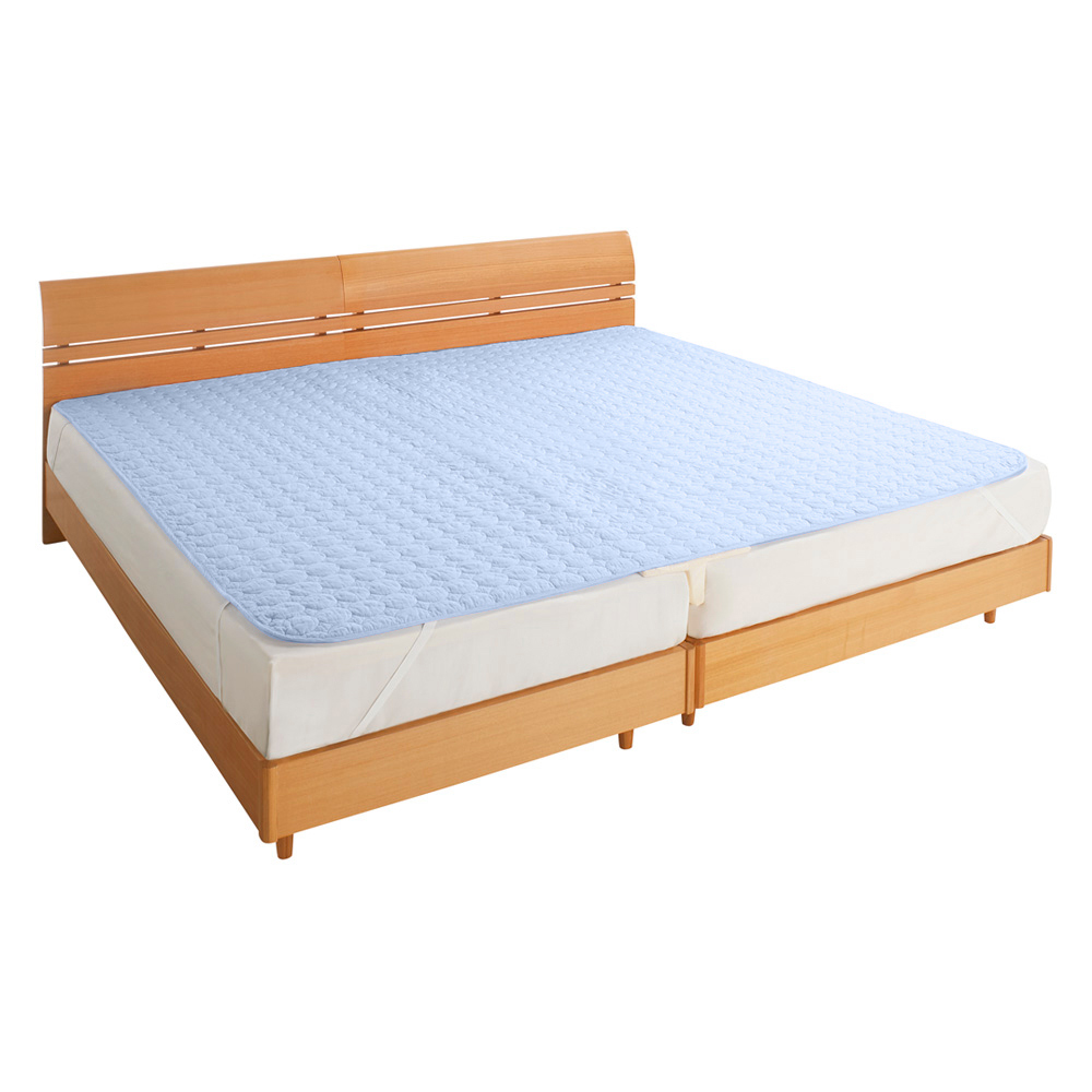 ≪ファミリー240(シングル+ダブル相当)|約240×210cm≫ パシーマ(R)EX 無地 敷きパッド ファミリーサイズ 敷きパッド ベッドパッド 615030