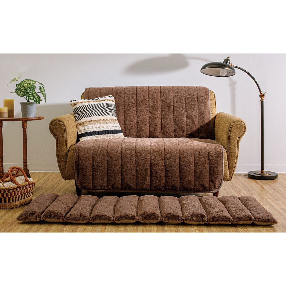 ≪アームなし・1人掛≫ とろけるぬくもり感!ヒートループ(R)ソファカバー 人掛けソファーカバー ソファーカバー 615611