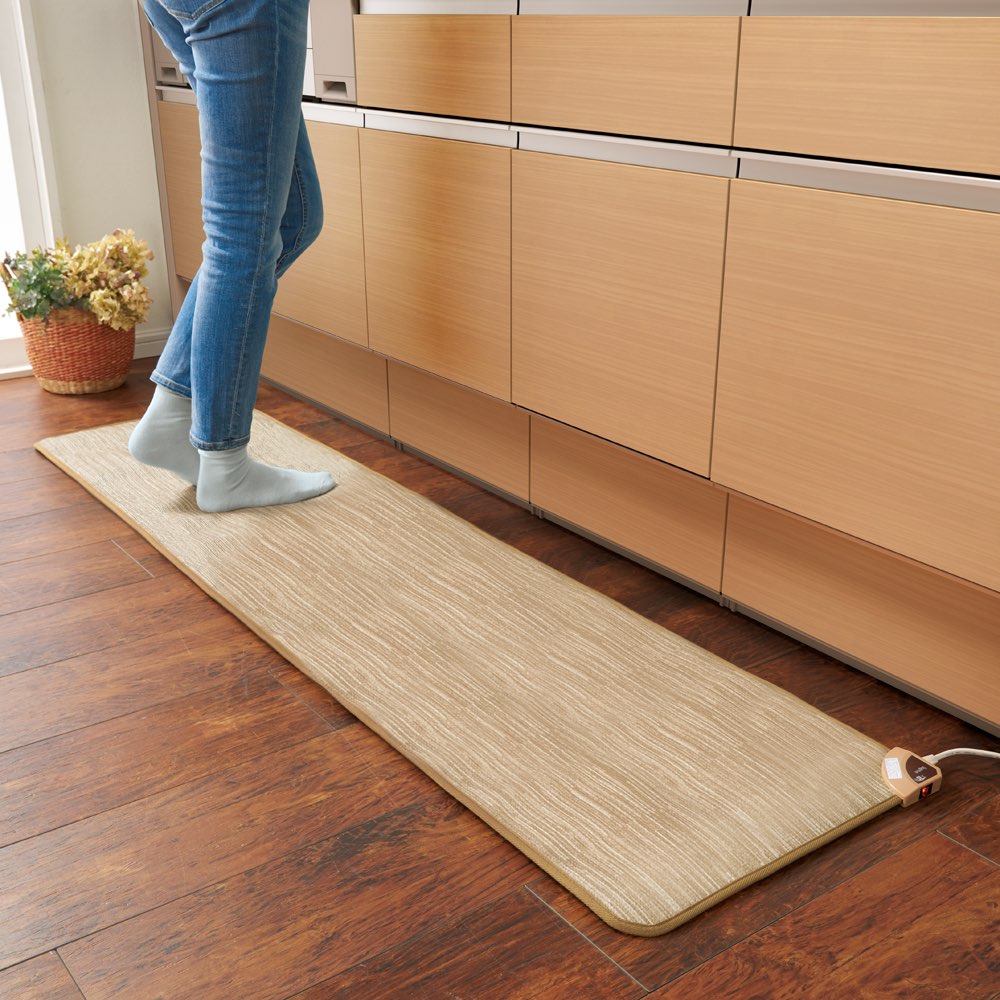 ≪約45×130cm≫ ホットキッチンマット カーペット柄 暖房器具 ヒーター 季節家電 生活家電 616027
