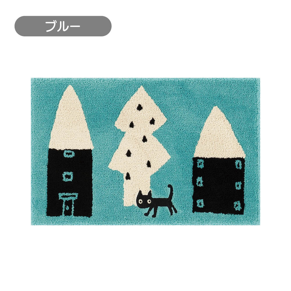 ATSUKO MATANO バスマット〈迷子のMEMEBEBE〉 バス用品 696826