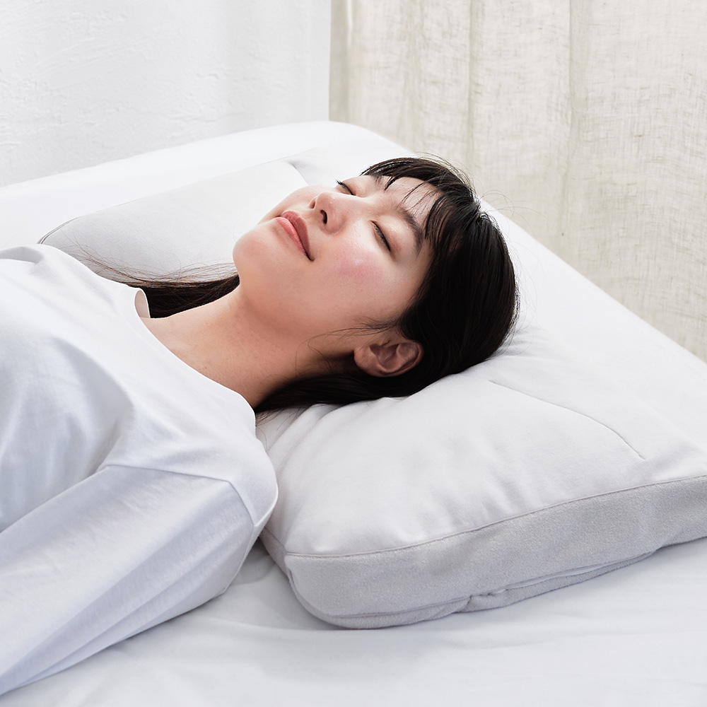 美しせPremium 枕いらずの方向け枕 まくら 肩 首 横向き 横向き寝 調整タイプ 丸洗い 洗濯機 パイプ アーチ アーチ形状 寝返り ネット 洗濯ネット 枕 695815