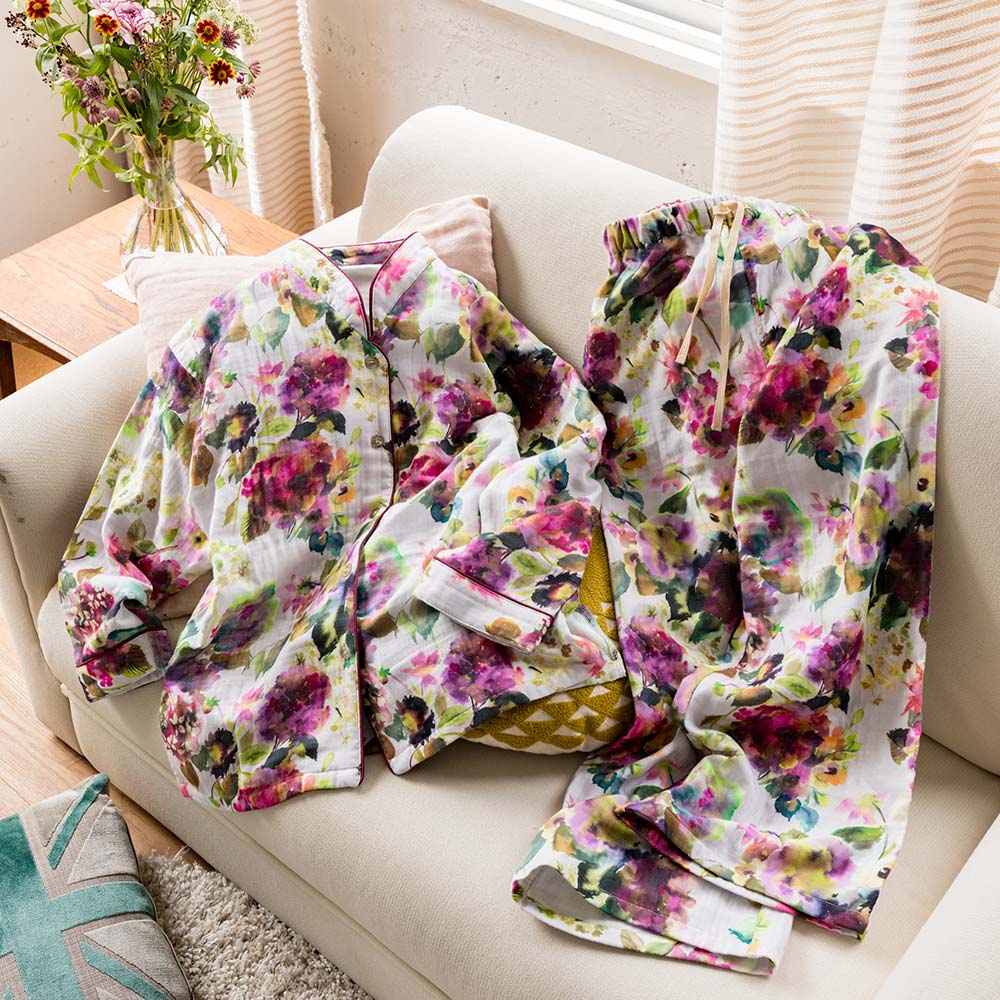 DESIGNERS GUILD 四重ガーゼ リラックスウェア パジャマ ルームウェア インナー 696111