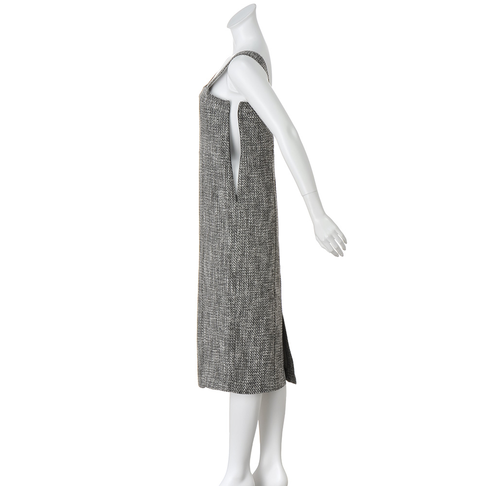 ジャンパースカート スカート ニット シルク 洗える ツイード ジャンパースカート 178701