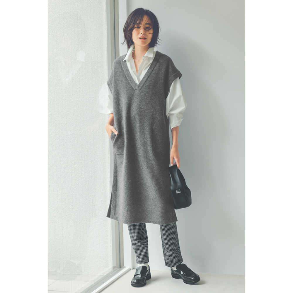 DAMA collection ロングジレ フーディー Sサイズ ブラウン