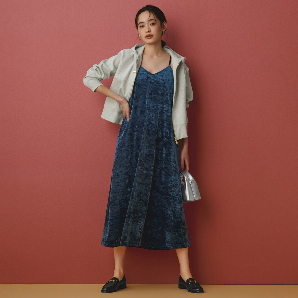 コットン ストレッチ リブ パーカ パーカー スウェット トレーナー 100302