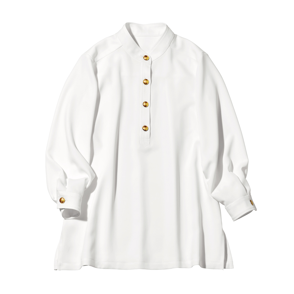 メタルボタン ダブルクロス チュニック 長袖 七分袖チュニック チュニック 101101