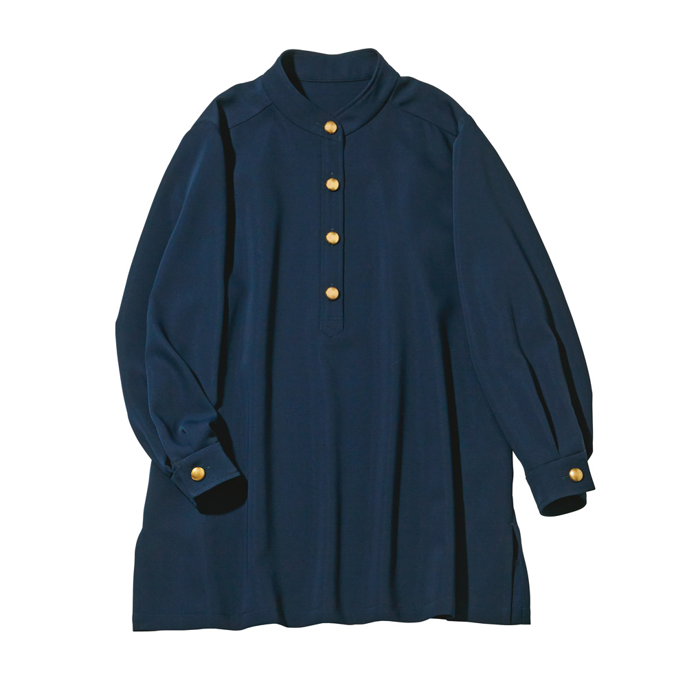 メタルボタン ダブルクロス チュニック 長袖 七分袖チュニック チュニック 101101