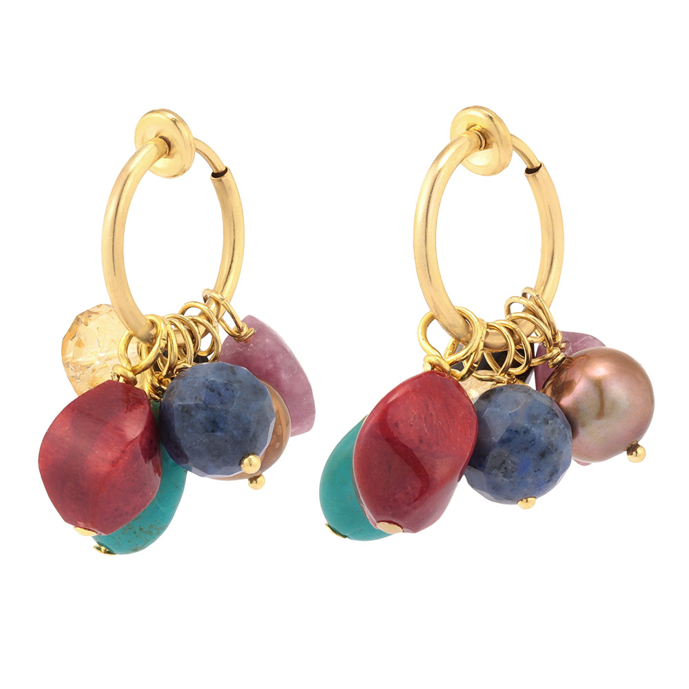 YUKIKO OKURA/ユキコ・オオクラ 7DAYSチャーム イヤリング・ピアス ターコイズ ジュエリー アクセサリー 102603