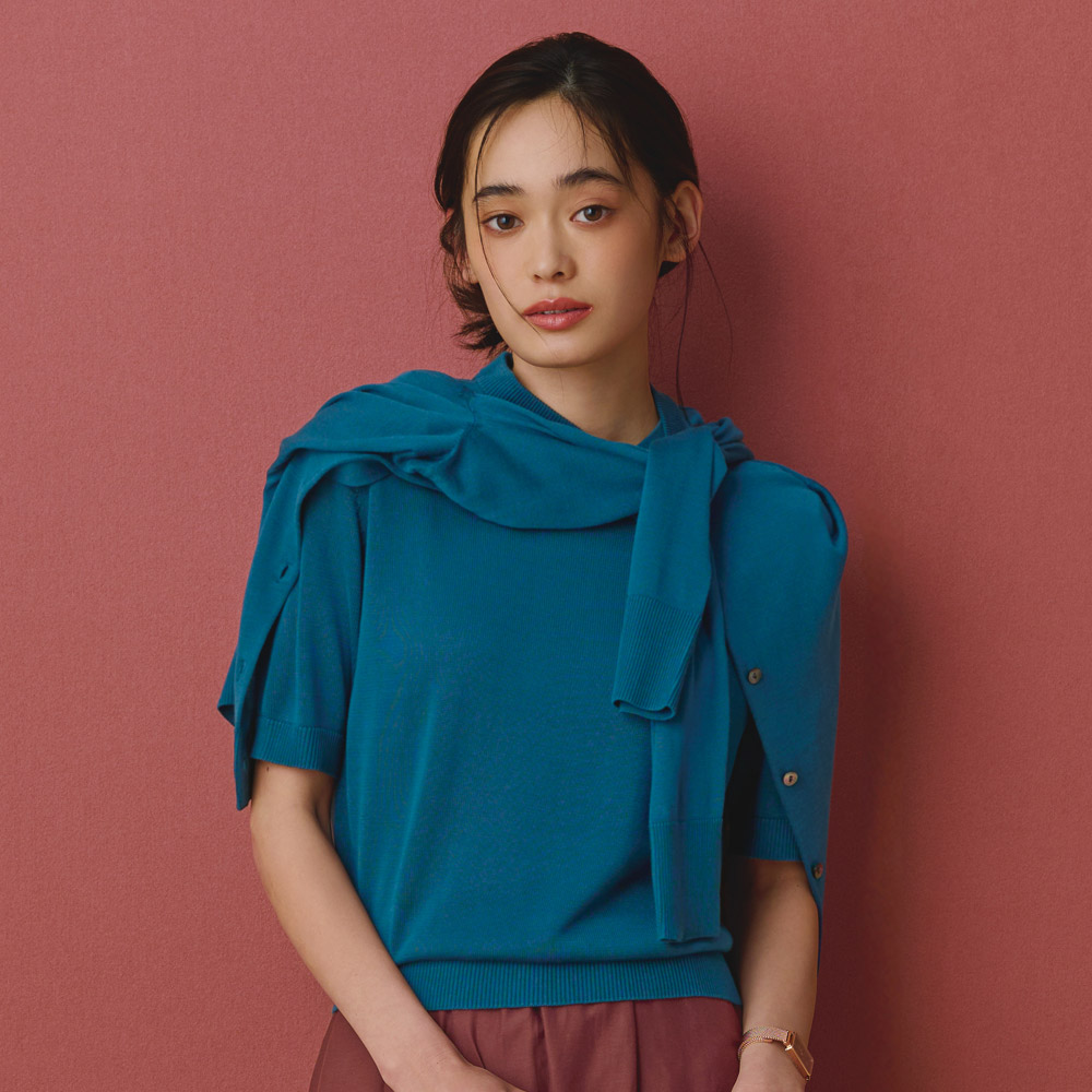 リヨセル100％ ニットアンサンブル ニットアンサンブル ツインニット ニット セーター 100501