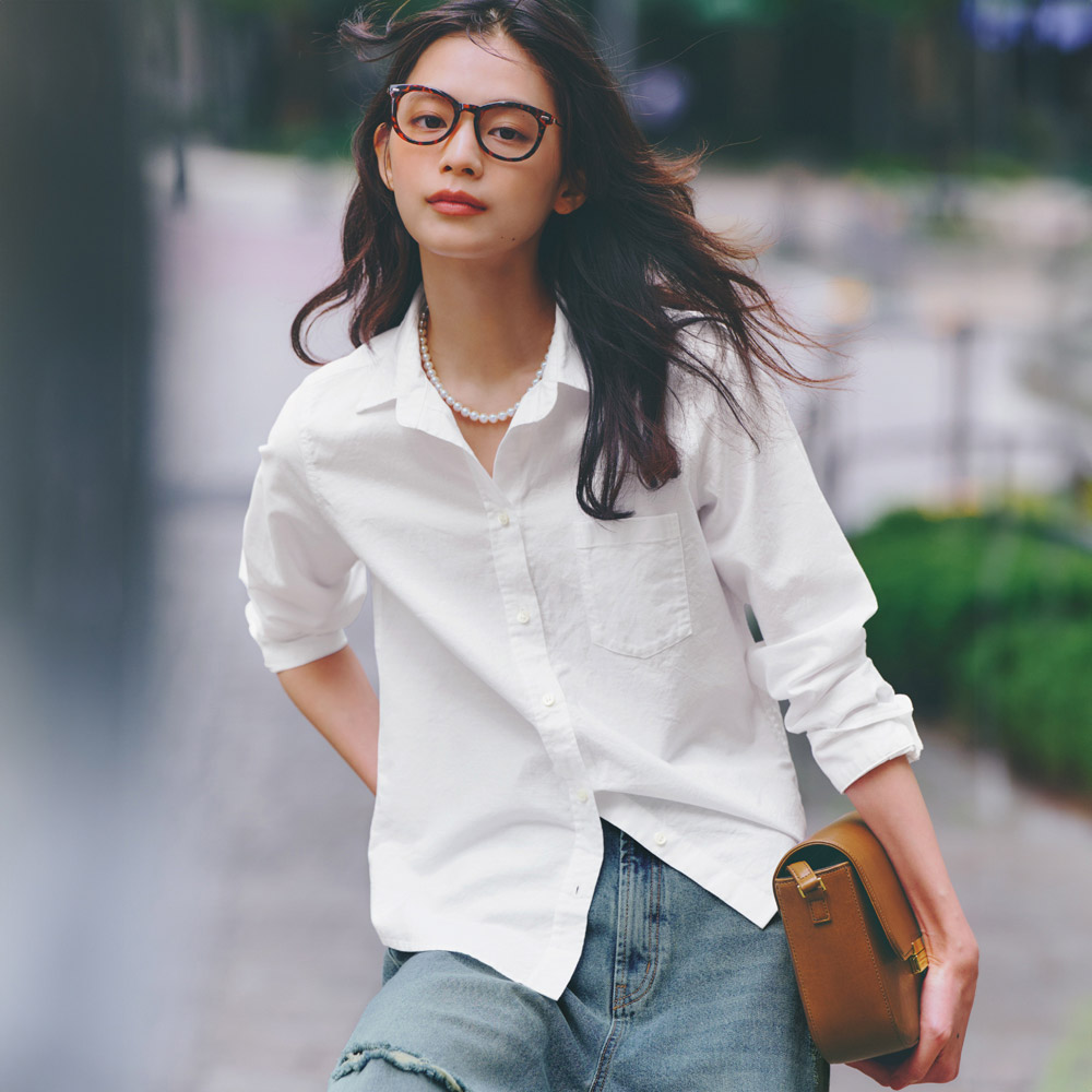 美シルエット オックスフォード シャツ シャツ ブラウス 100801