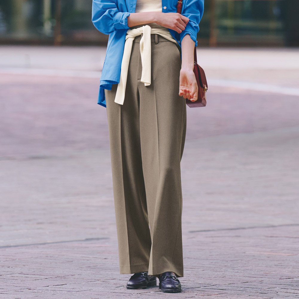 ≪股下丈68cm≫ 多機能素材 ストレッチツイル セミワイドパンツ 機能性ウェア インナー 雑貨 101302