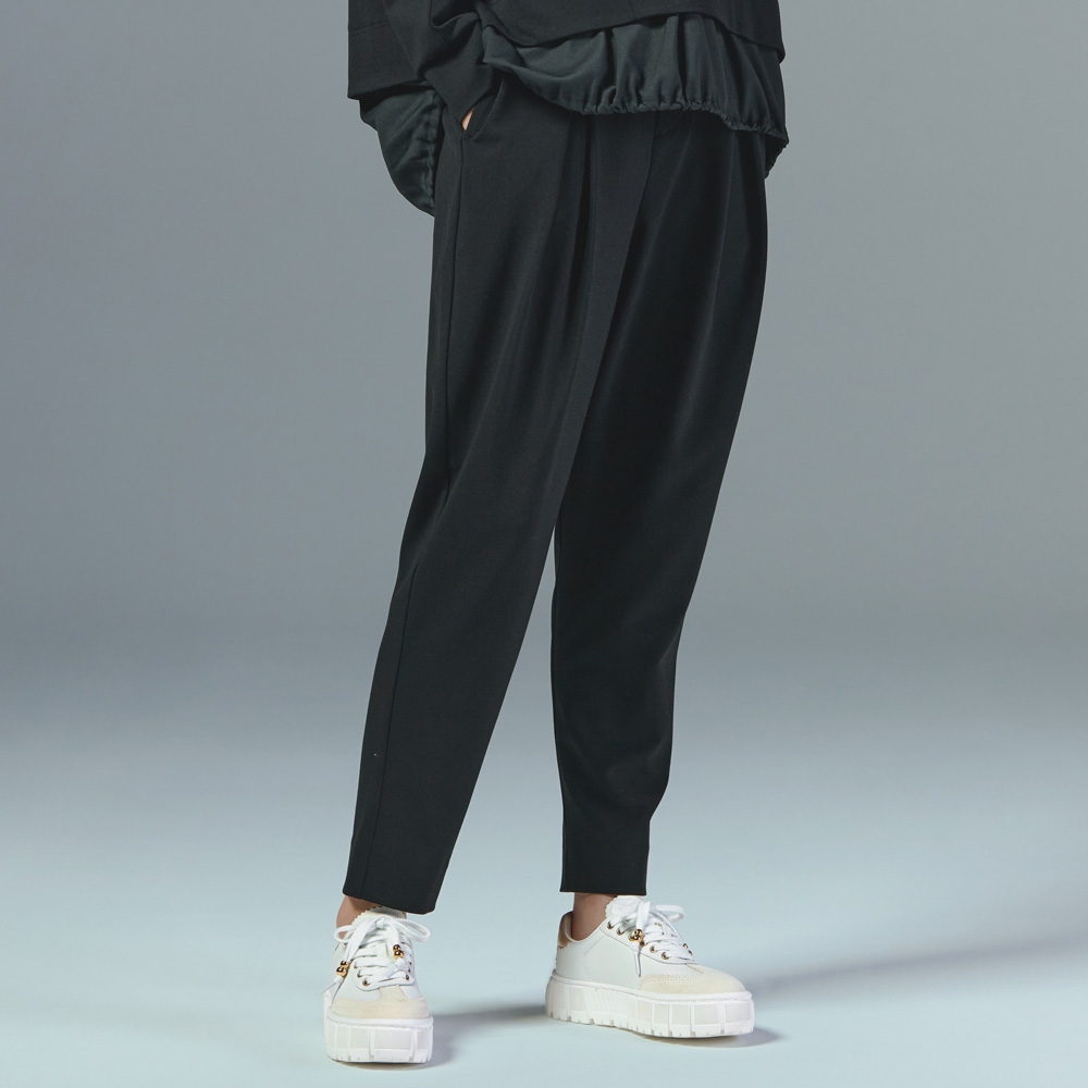 ボックスタックデザイン ゆったり テーパードパンツ イージーパンツ パンツ 102002