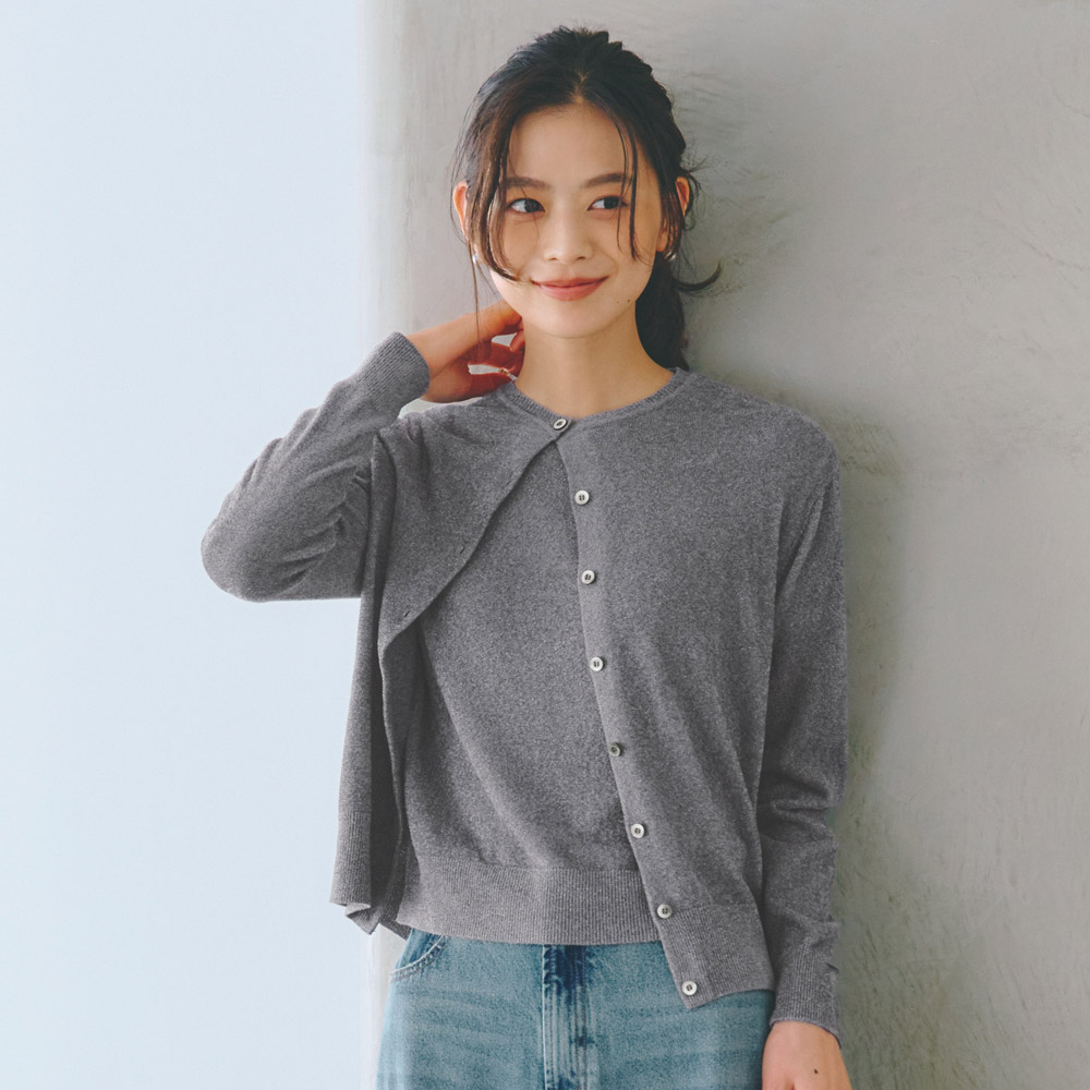 ラメ入りモール糸 ニット カーディガン ニットカーディガン ニット セーター 103102