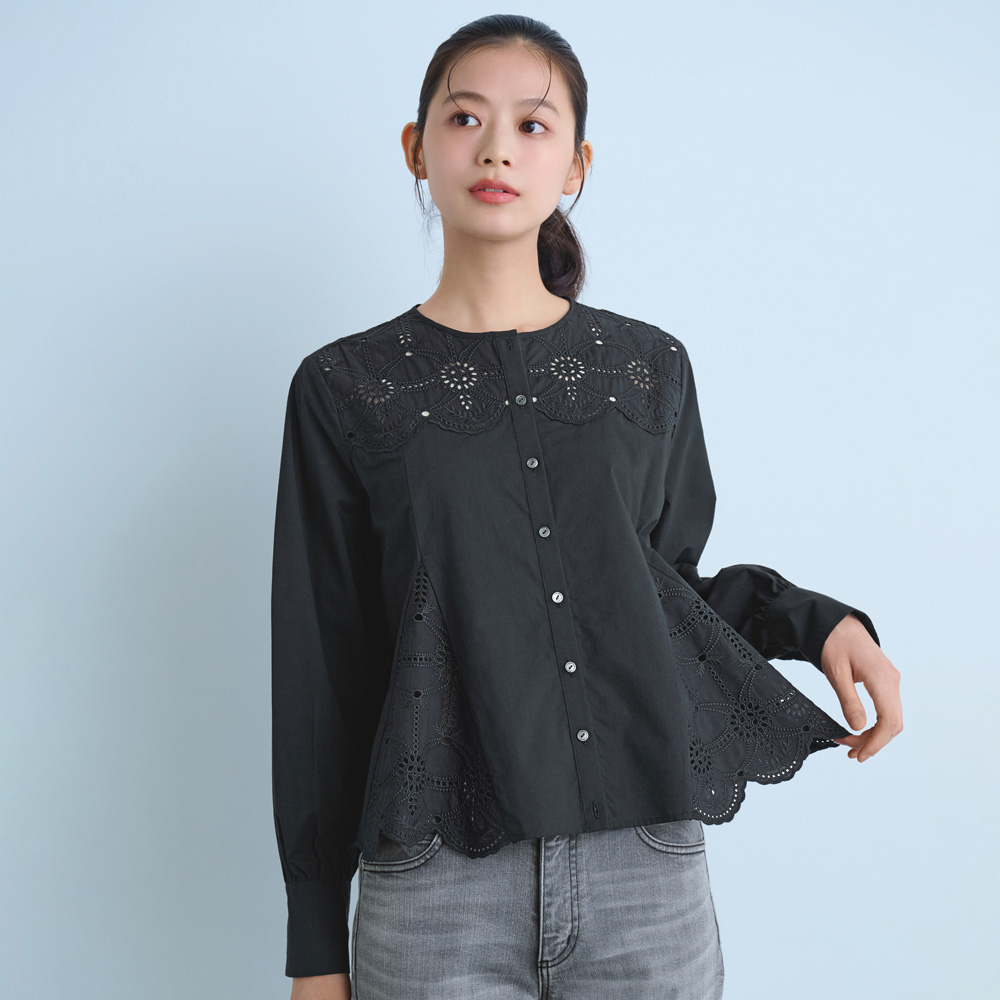 カットワークレース ブラウス ブラウス シャツ 104101