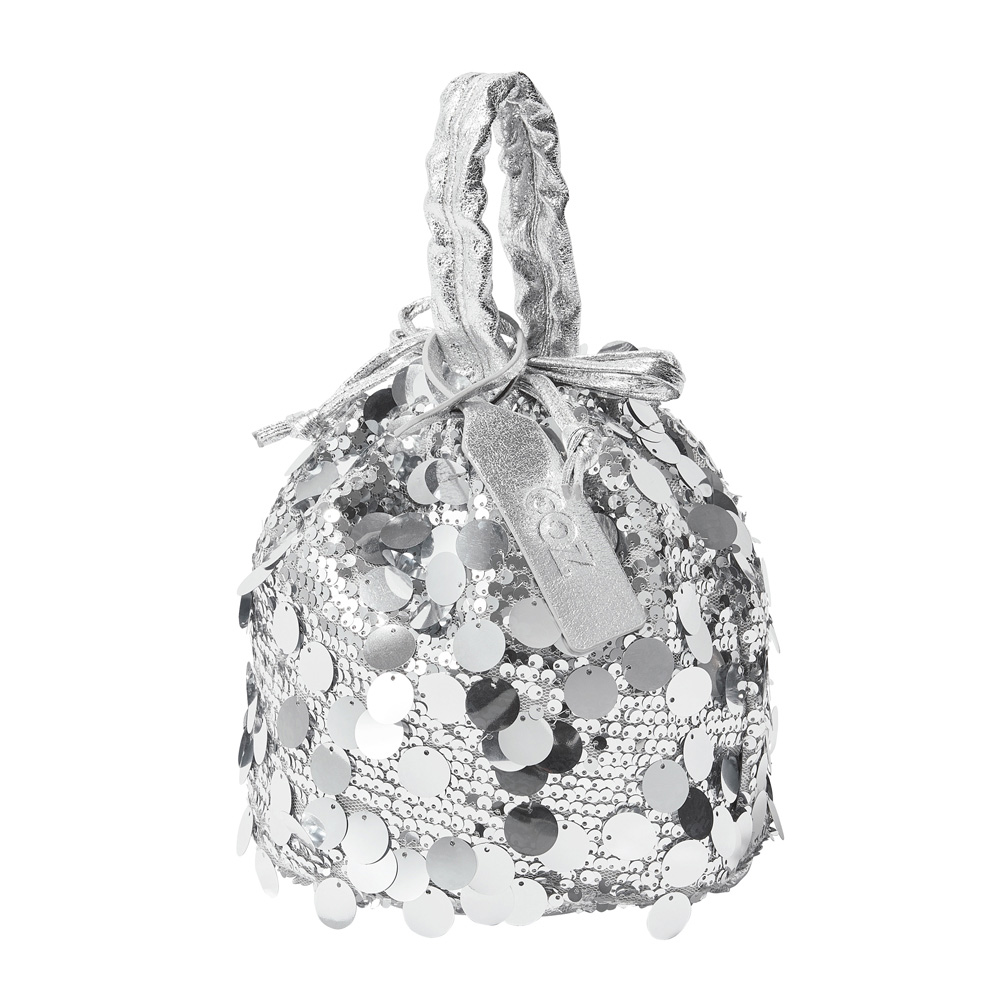 スパンコール 巾着 バッグ ハンドバッグ バッグ 104712