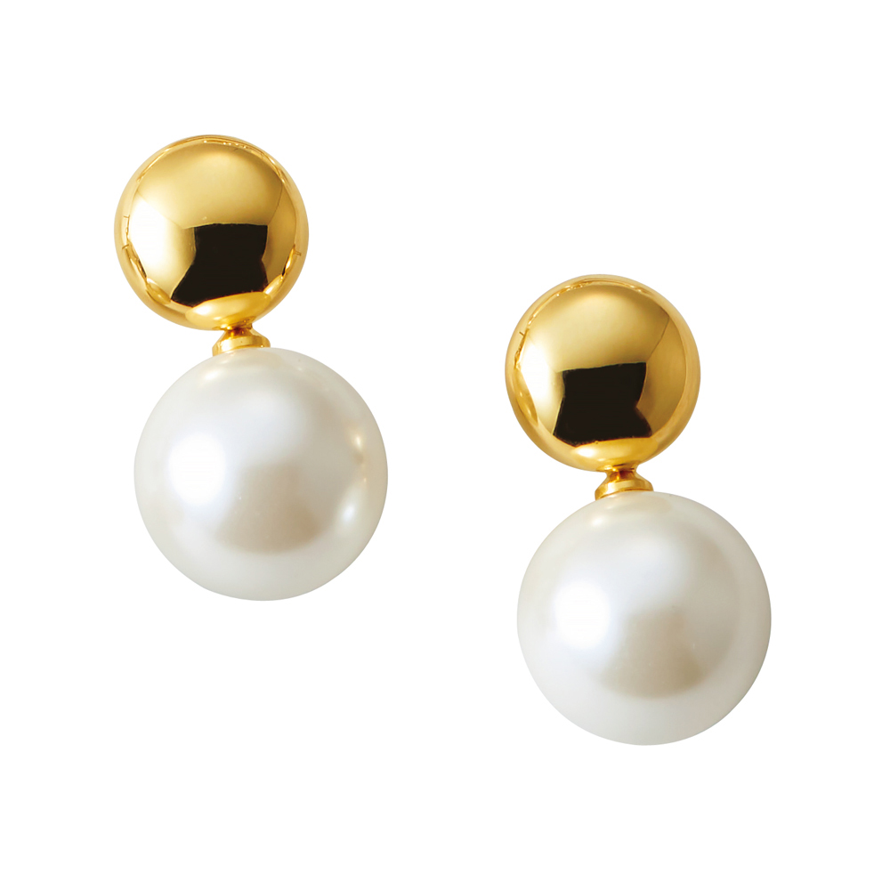 ABISTE/アビステ ガラスパール デザインピアス 真珠 パール ジュエリー アクセサリー 119805