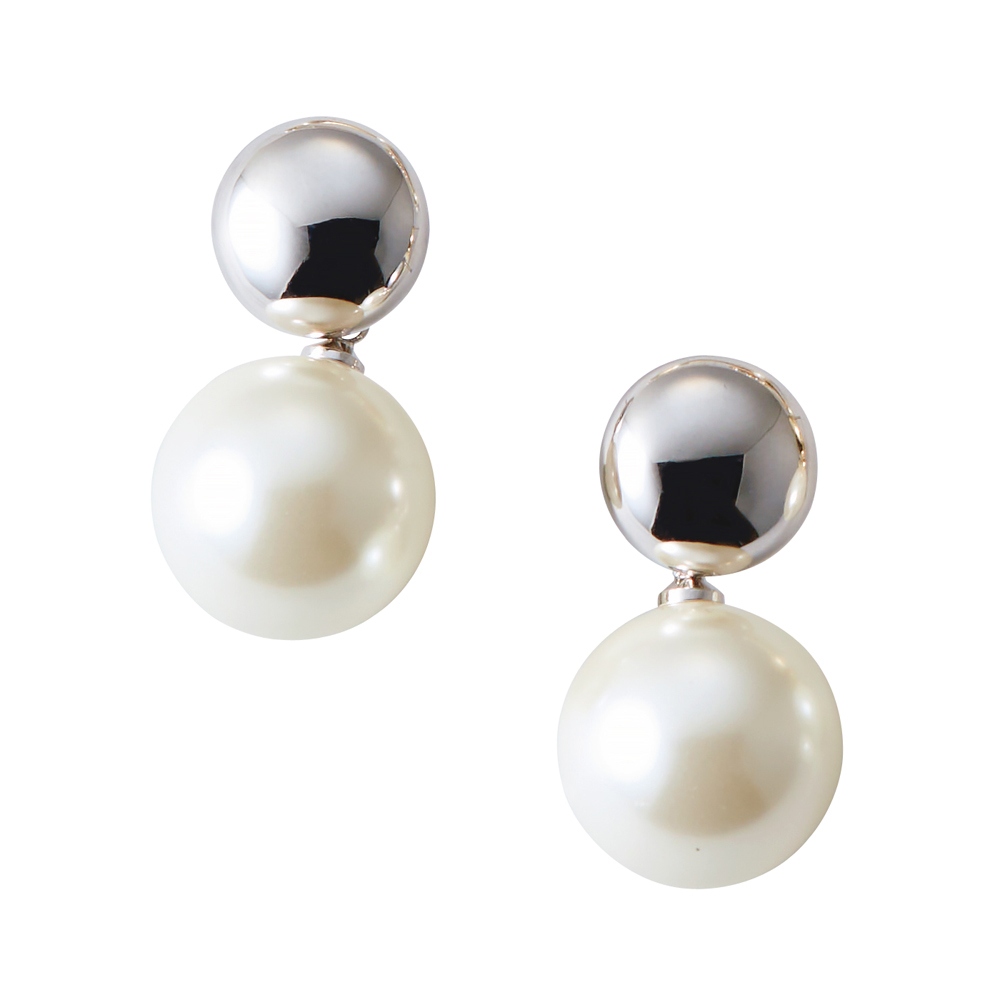 ABISTE/アビステ ガラスパール デザインピアス 真珠 パール ジュエリー アクセサリー 119805