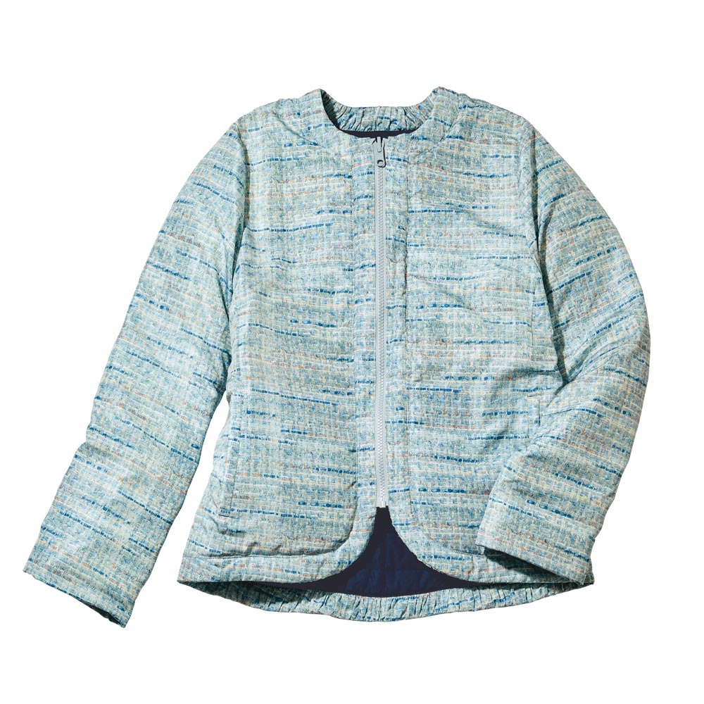 リバーシブル ダウンジャケット ノーカラージャケット ジャケット 120301