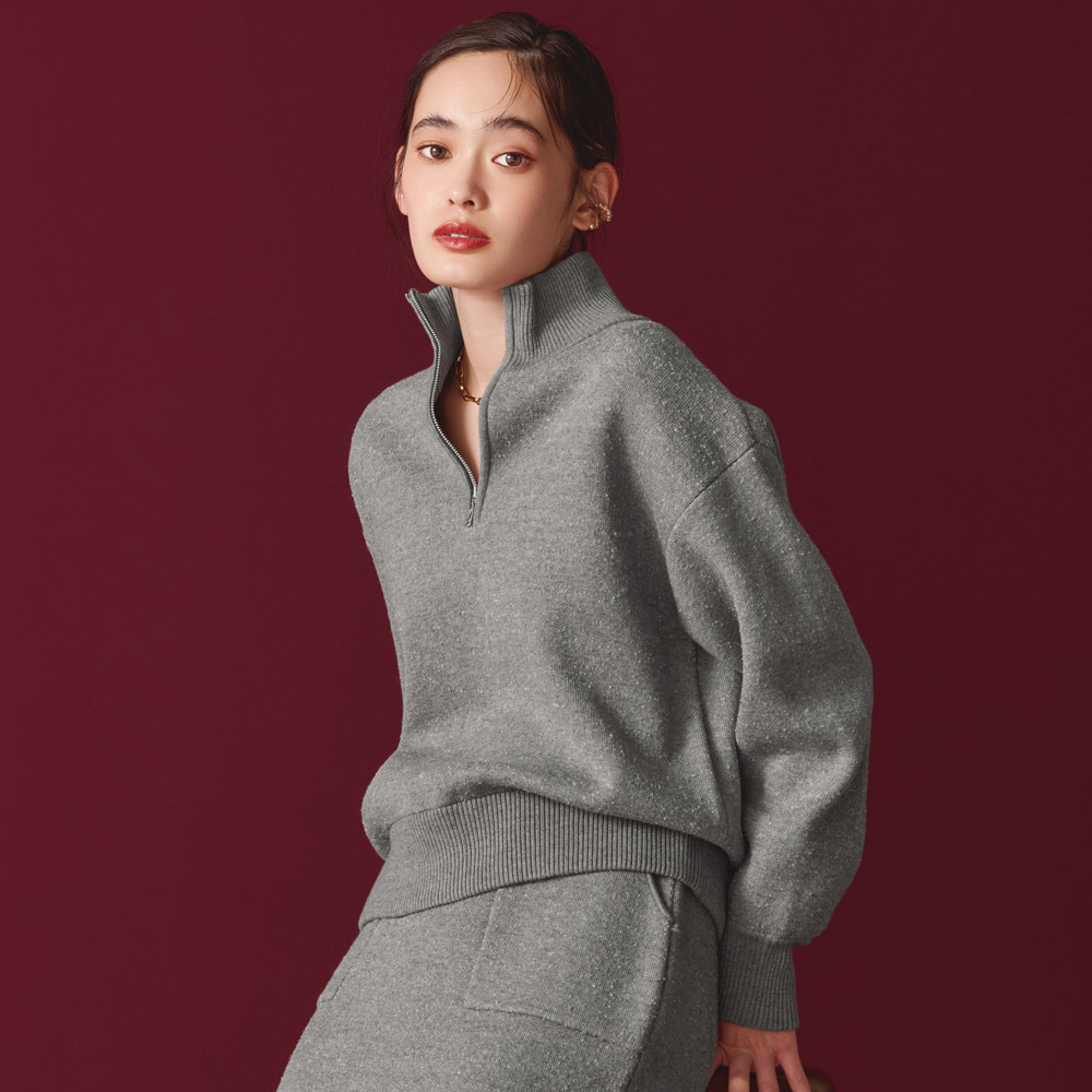 コットンウール混 ジャカードニット プルオーバー ニットセーター ニット セーター 118701