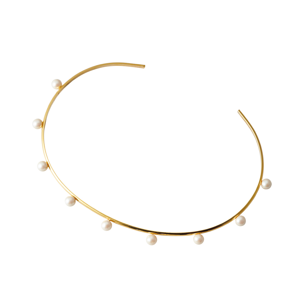 ABISTE/アビステ クリスタルパール デザインチョーカー 真珠 パール ジュエリー アクセサリー 119803