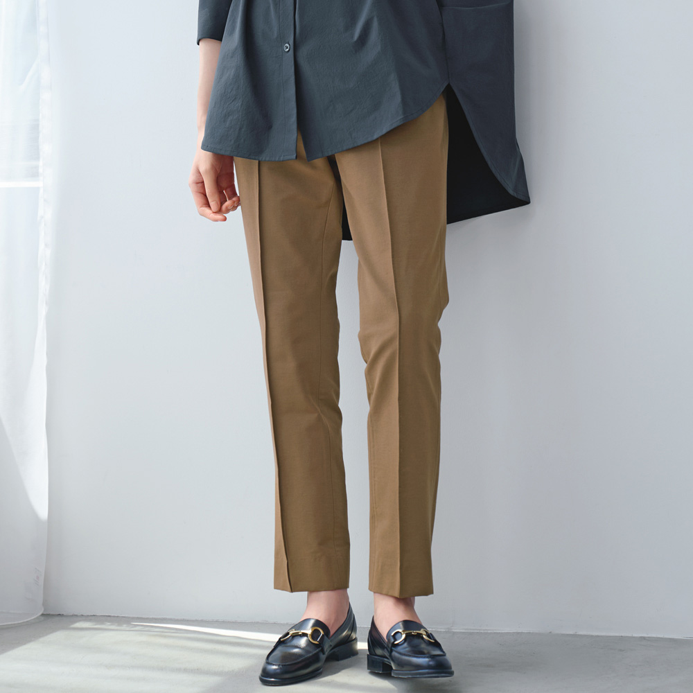 ウエストゴム ストレッチシガレットパンツ イージーパンツ パンツ 120702