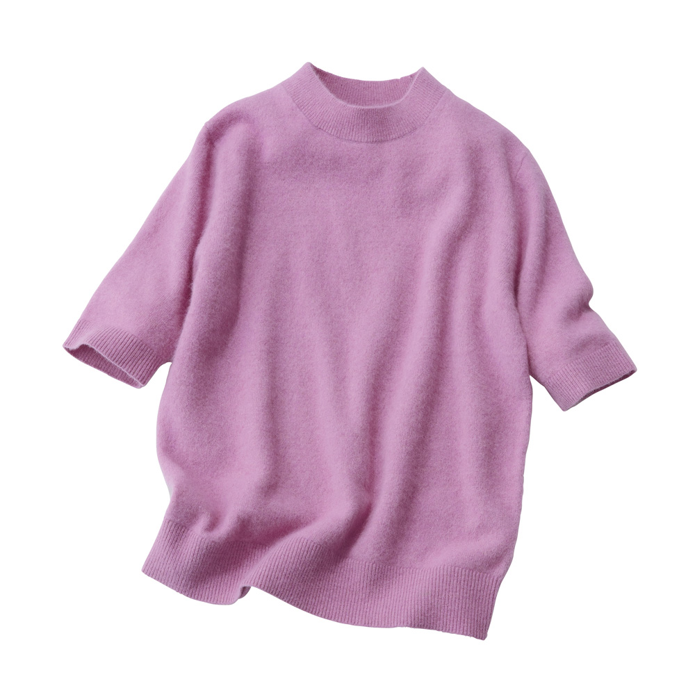 へアリーニット ハイネック プルオーバー ニットアンサンブル ツインニット ニット セーター 134102