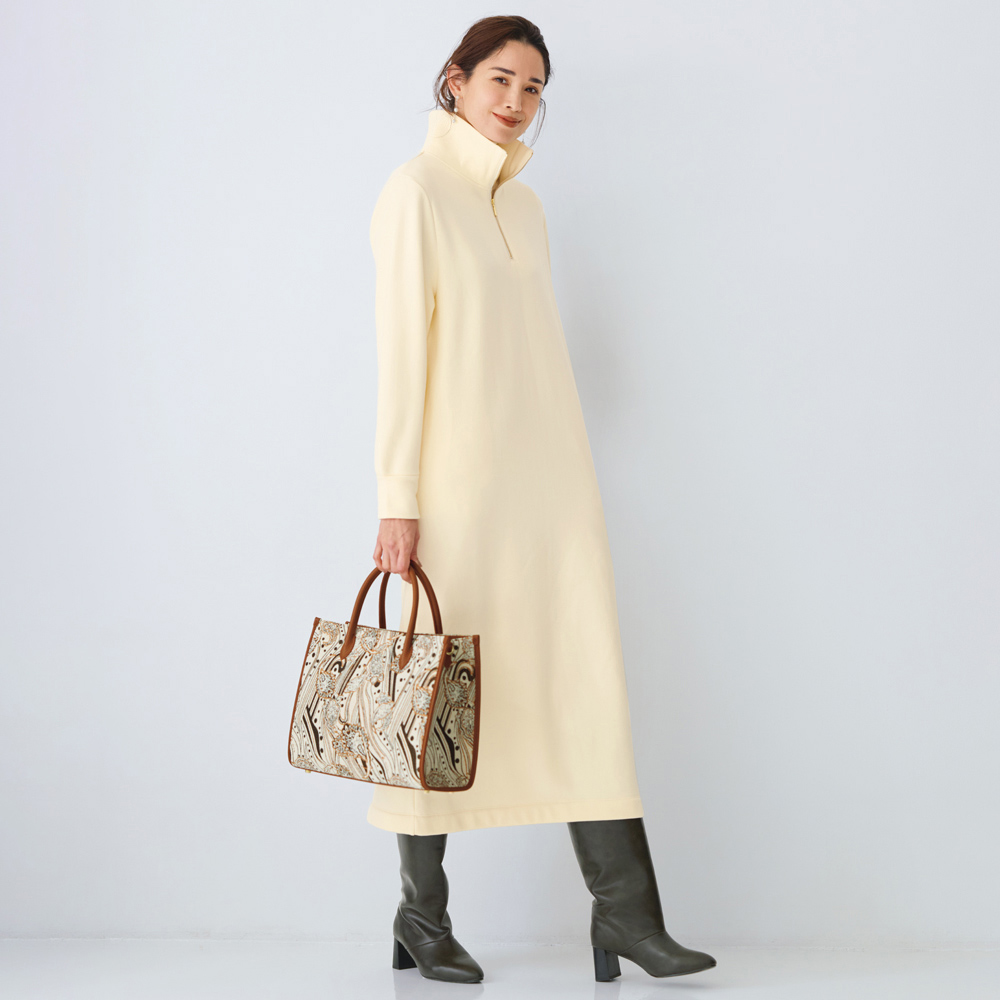 洗える 裏起毛シャギー ワンピース ジャージーワンピース ワンピース 135901