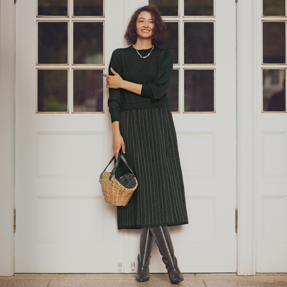 ヴィトン ウール モノグラム ワンピース ドレス ニット 長袖 ニットワンピ Louis Vuitton(ルイヴィトン) ワンピース