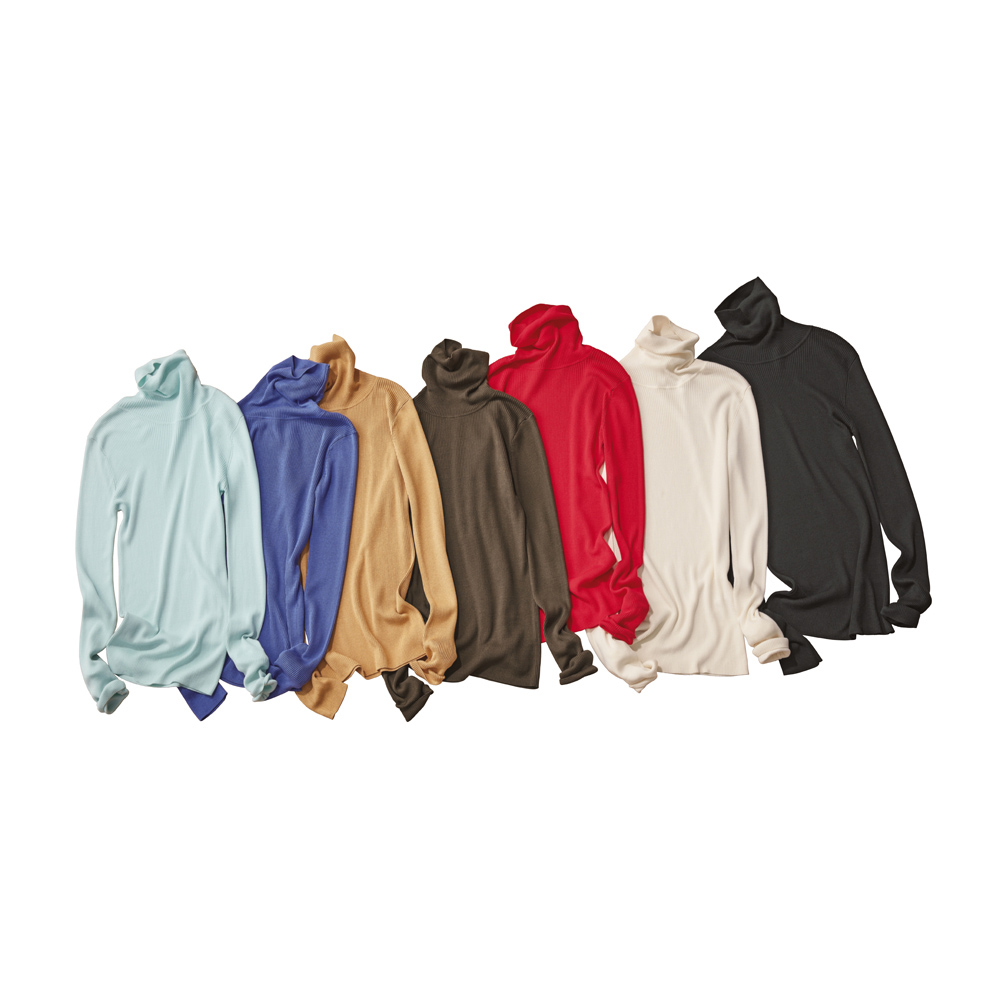 UVカット 洗える シルク100% タートルネック プルオーバー UV対策ウェア UV 紫外線対策 133801