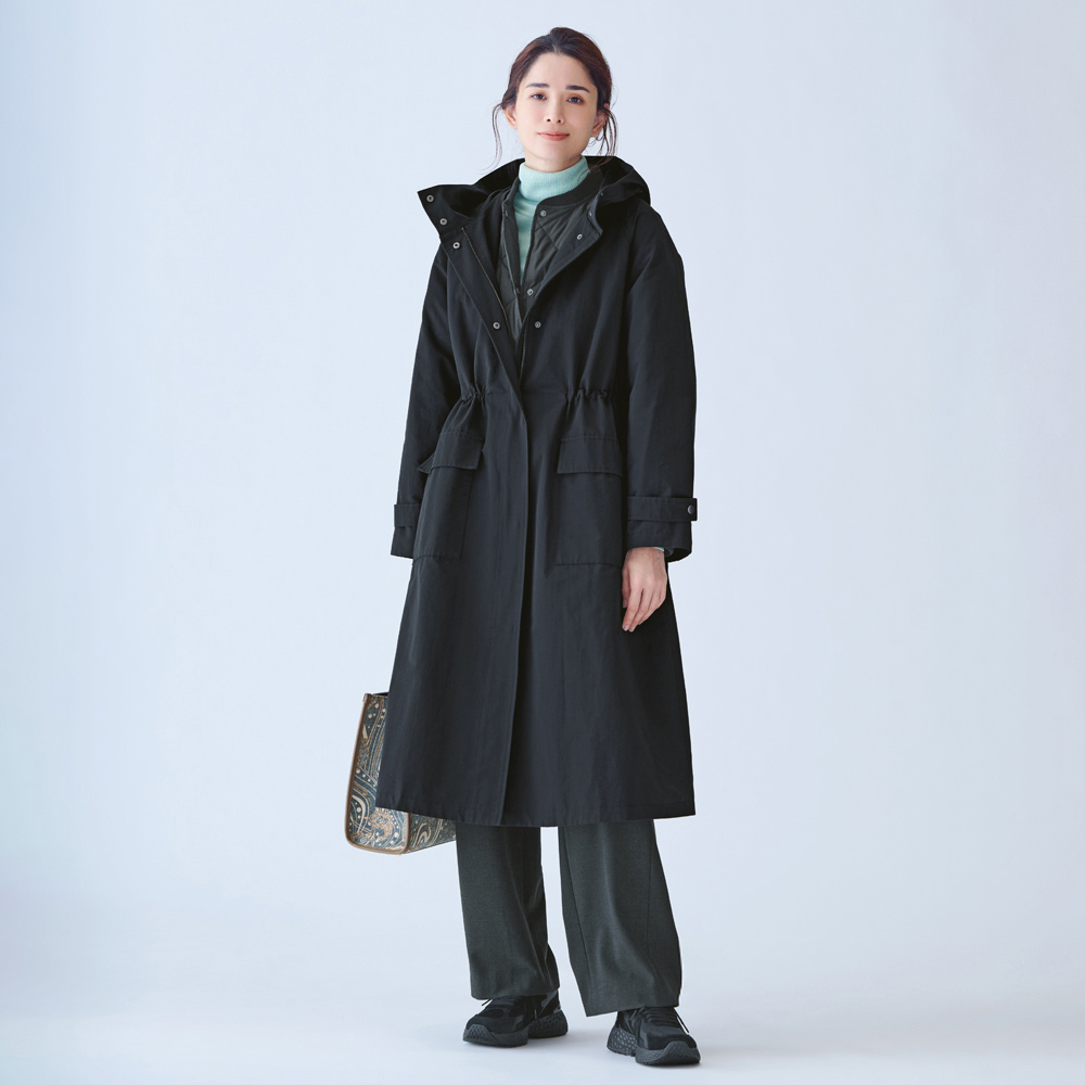 ダウンライナー付き 3ウェイ モッズコート スタンドカラーコート コート 134201