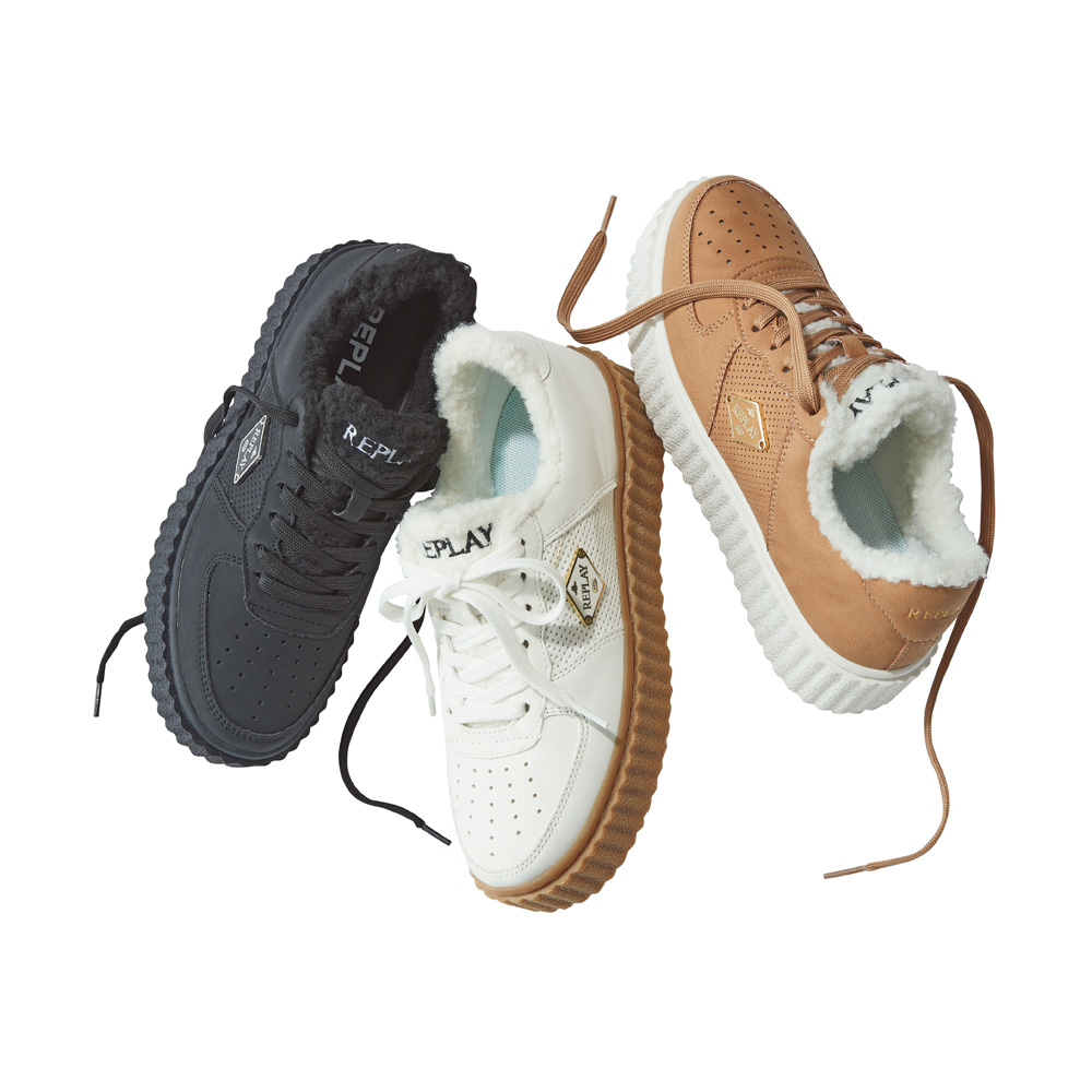 REPLAY/リプレイ 厚底 ボア スニーカー スニーカー ヒールスニーカー コンフォートシューズ 134704