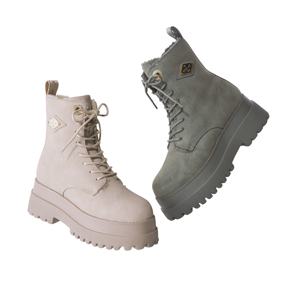 REPLAY/リプレイ レースアップ ブーツ ブーティ ショートブーツ ブーツ 134705