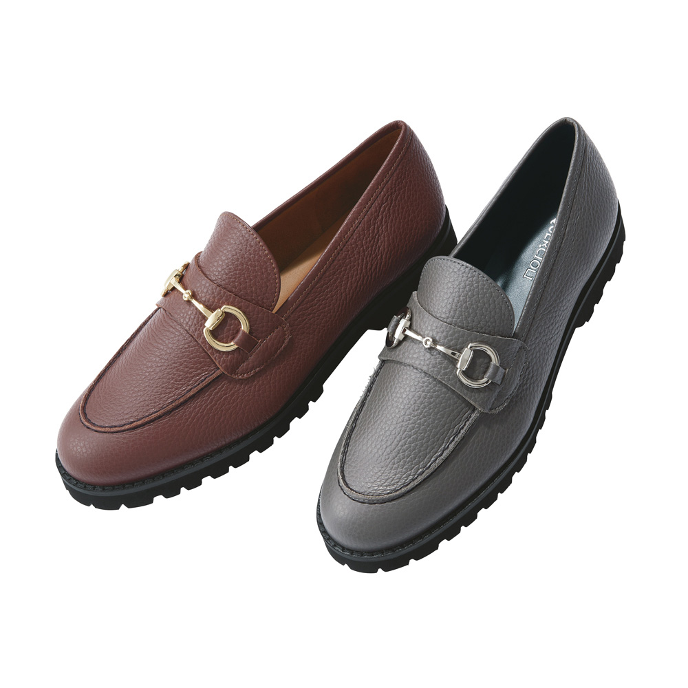 イタリアンレザー ビット付き ローファー（日本製） コンフォートパンプス シューズ スニーカー コンフォートシューズ 134903