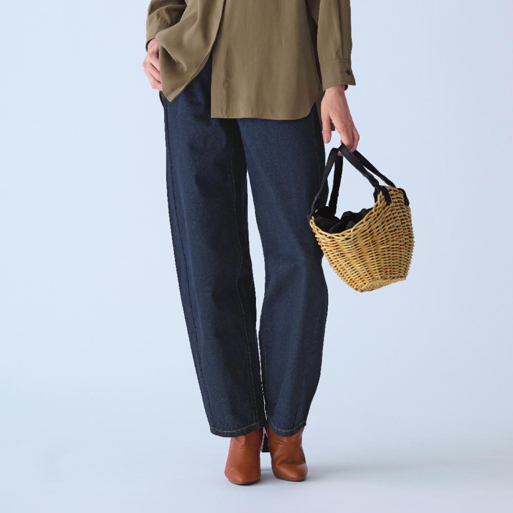 カーヴィー デニムパンツ サステナブル 136903