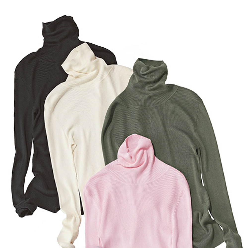 UVカット 洗える シルク100％ タートル プルオーバー プルオーバー シャツ ブラウス 146002