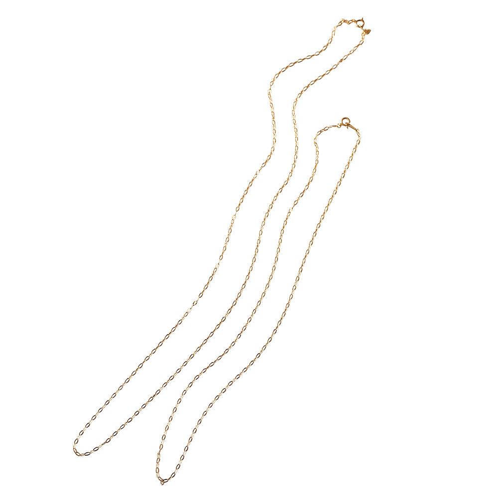 ≪45cm≫ K10 ルナチェーン ネックレス ゴールド製 ジュエリー アクセサリー 147308