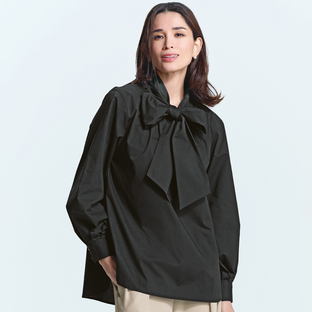 ボリュームボウタイシャツ プルオーバー シャツ ブラウス 147701