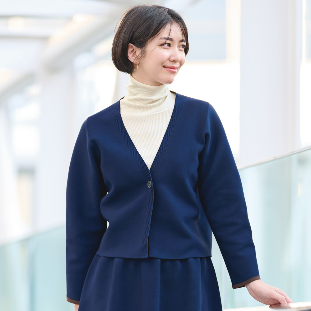 ホールガーメント（R） 軽量 ガーター編み カーディガン（日本製