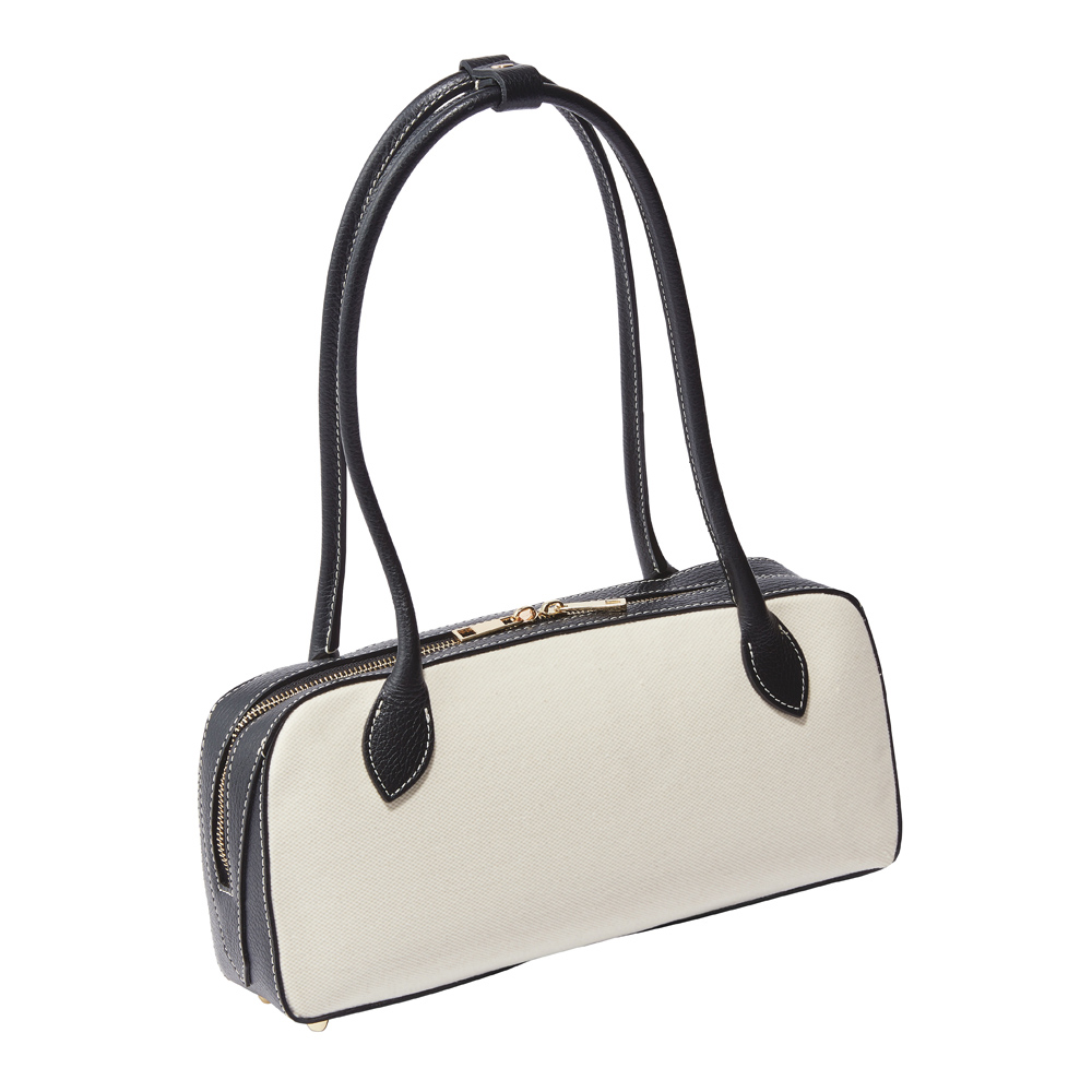 LAURA DI MAGGIO（R）/ラウラ ディ マッジオ 素材コンビ 横長ボストンバッグ（イタリア製） ボストンバッグ バッグ 149403