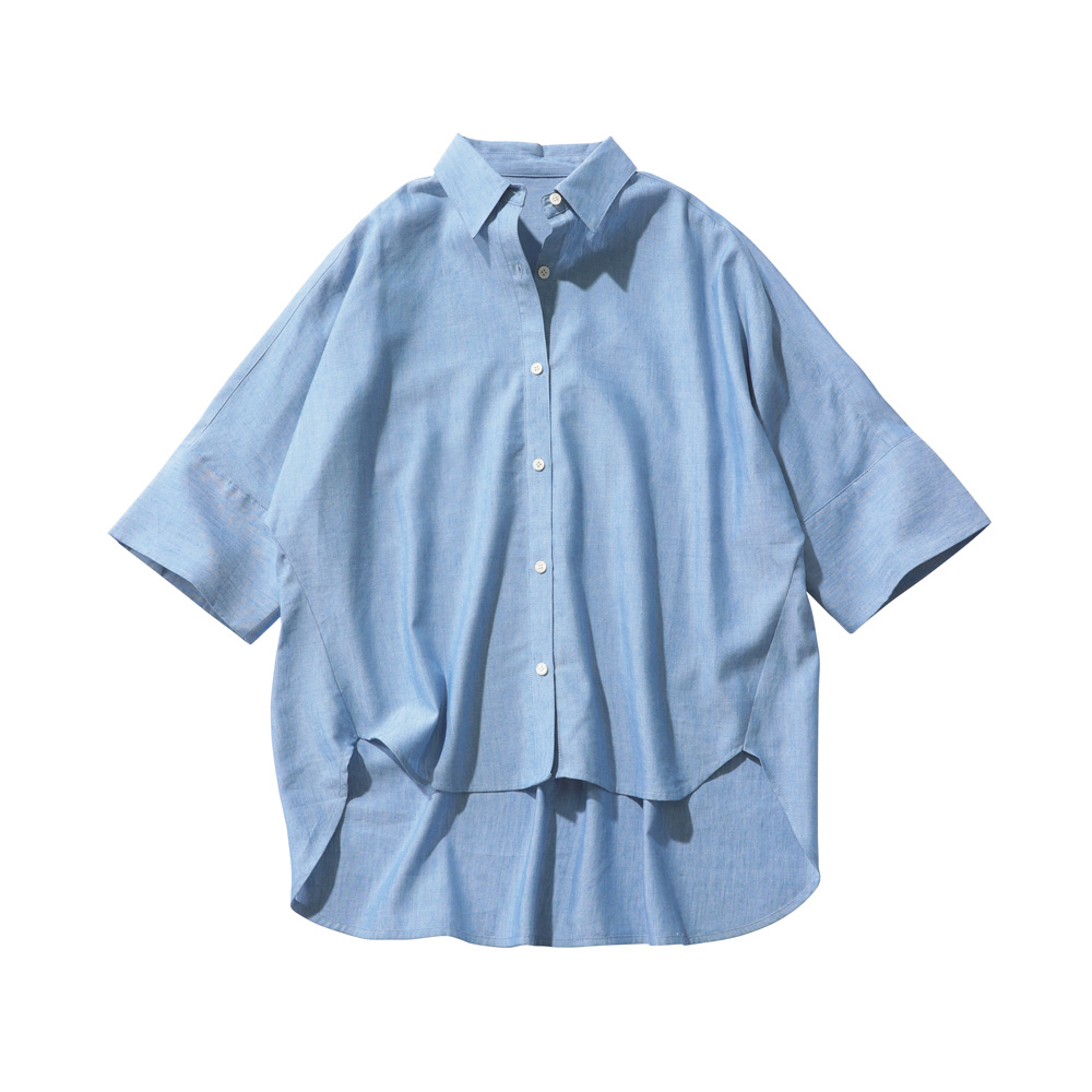 リネンカバーリング ドルマンスリーブシャツ シャツ ブラウス 170203