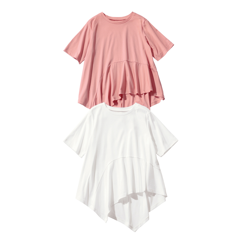 コスメプラス（R）加工 アシンメトリー プルオーバー （日本製） プルオーバー シャツ ブラウス 171501