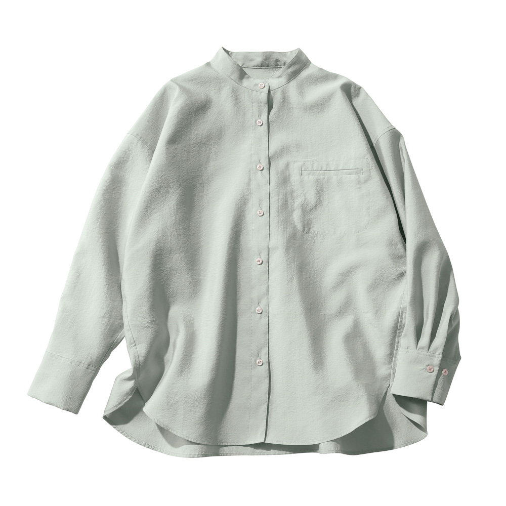 北陸生地 オーバーサイズシャツ シャツ ブラウス 171701