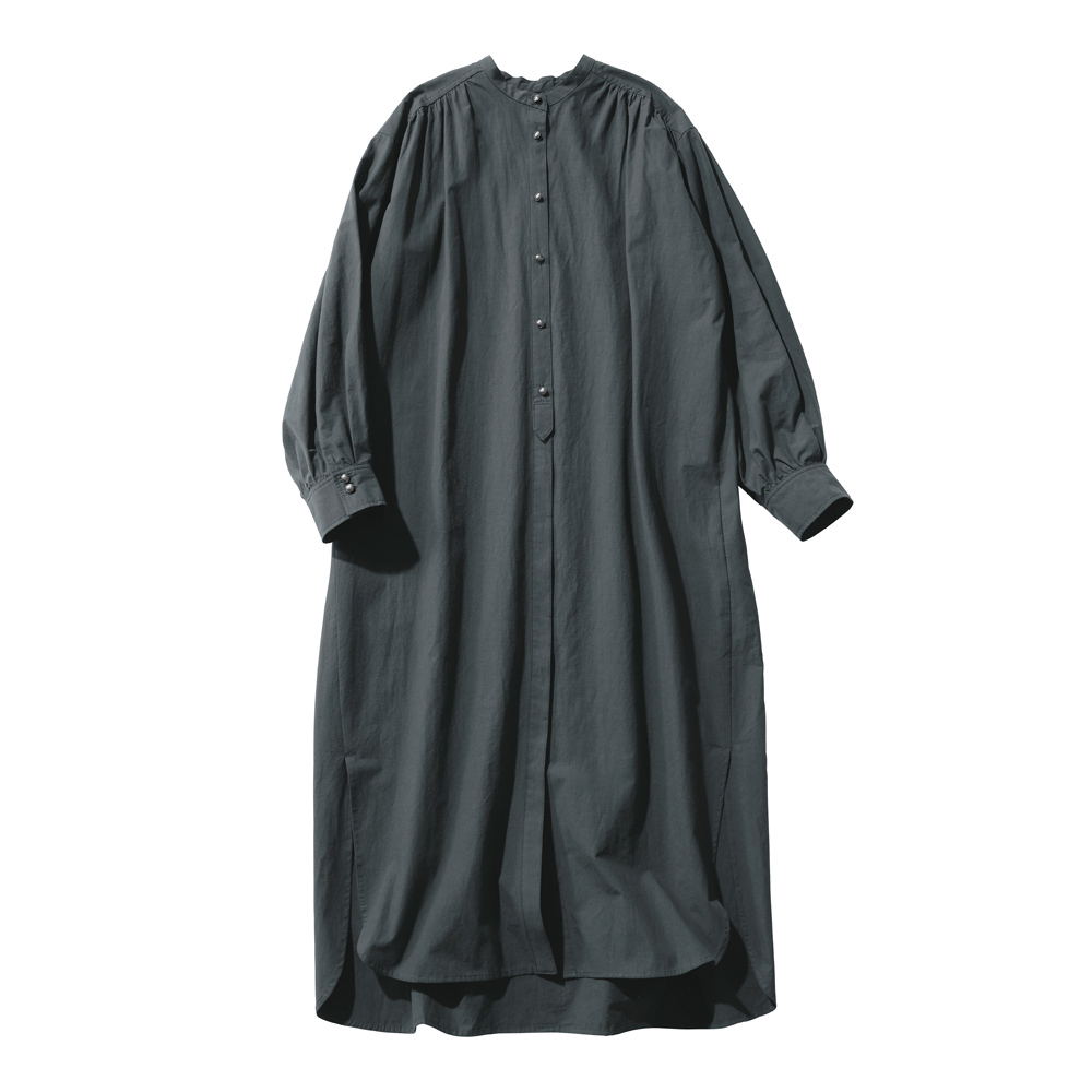 近江晒 ロングシャツワンピ―ス シャツ ブラウス 171702